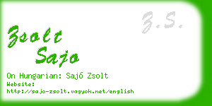zsolt sajo business card